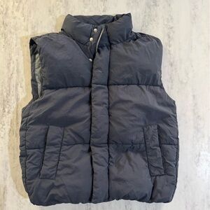 Zara Dark Blue Puffer Vest
